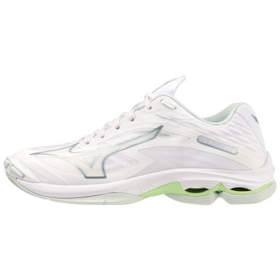 Zapatillas Para Voleibol Mizuno WAVE Lightning Z7 Mujer - Blancos / Verdes - Chile M376KJRVXB